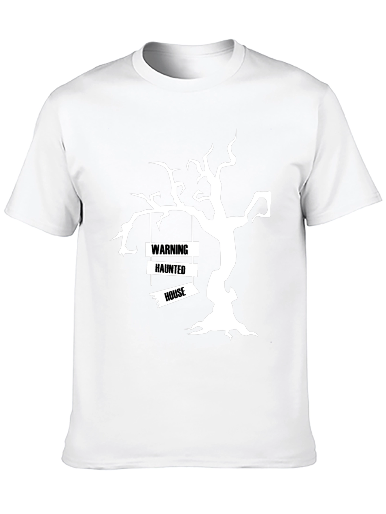 Spooky Haunted House Tree Halloween T-Shirt