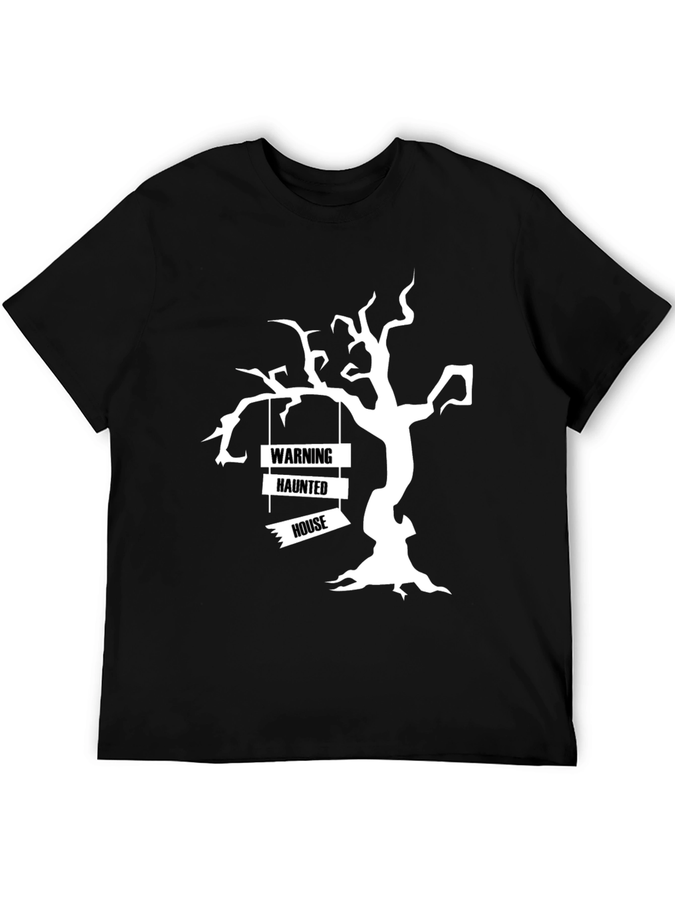 Spooky Haunted House Tree Halloween T-Shirt