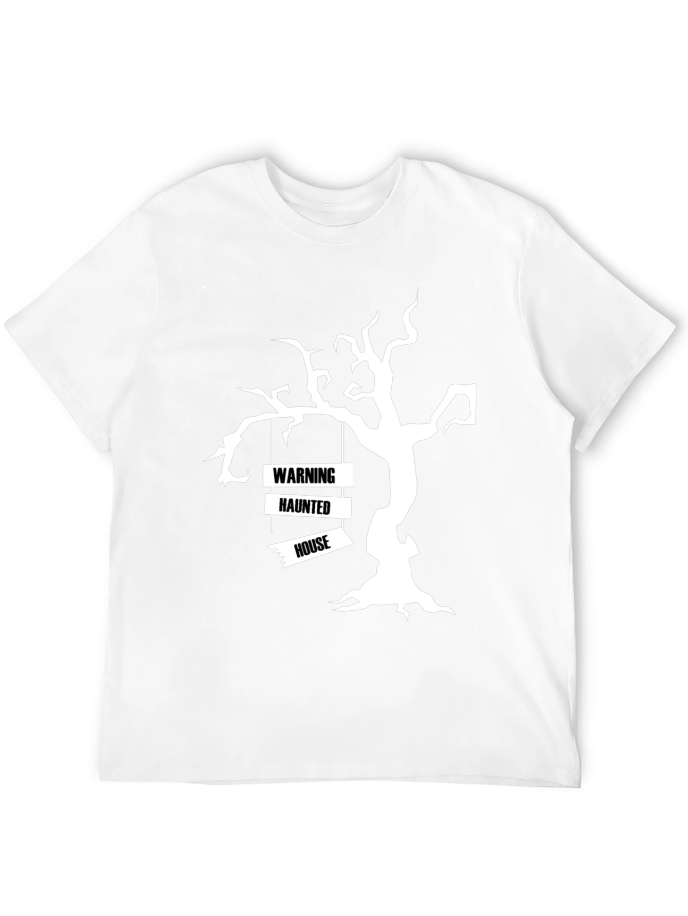 Spooky Haunted House Tree Halloween T-Shirt