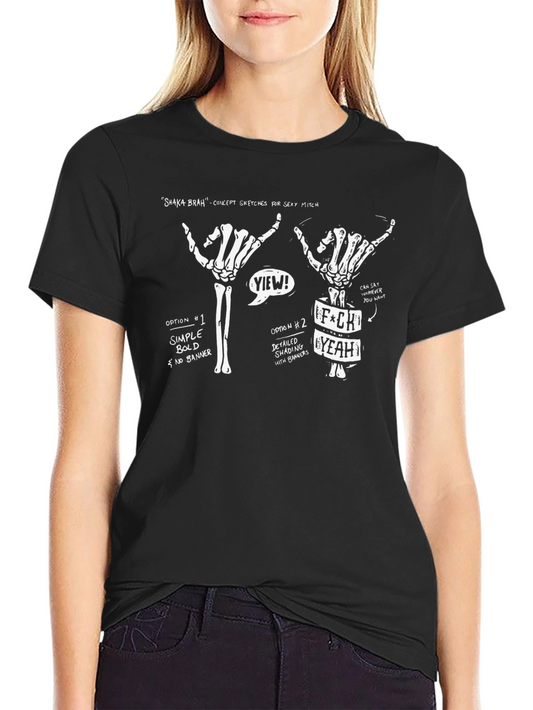 Shaka Brah Skeleton Hand T-Shirt