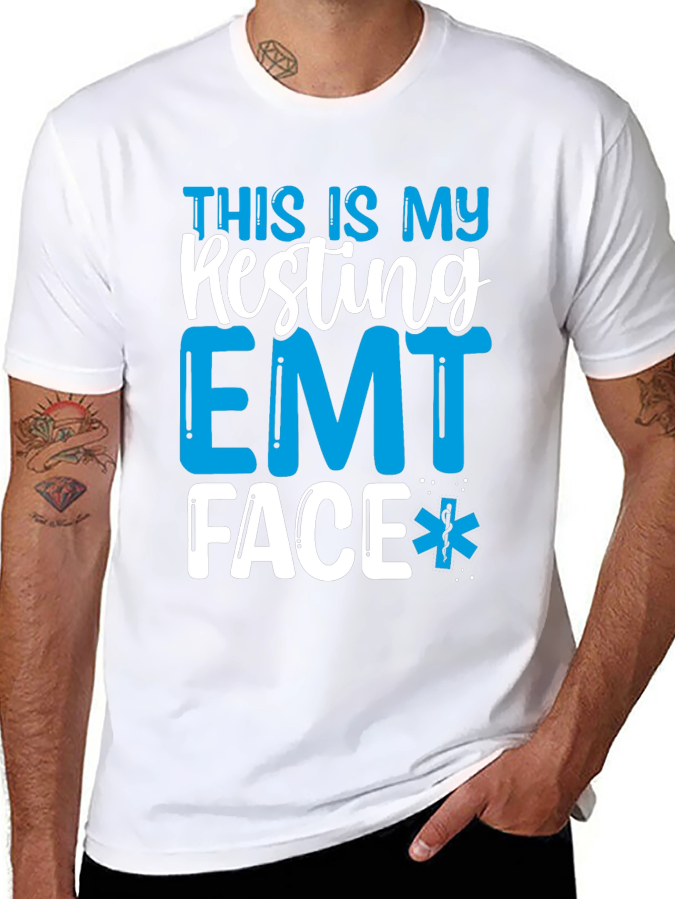 EMT Resting Face Graphic Tee