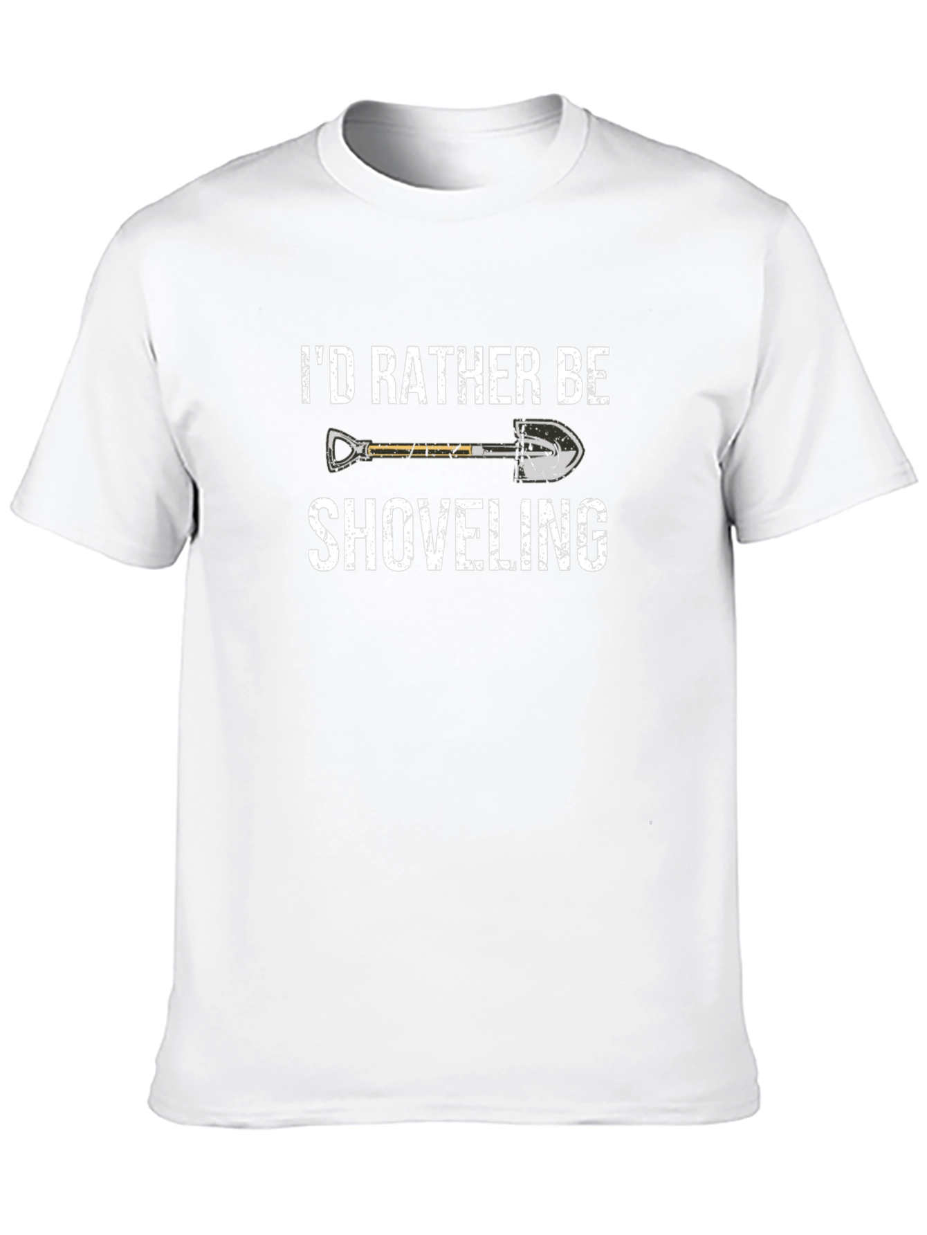 Id Rather Be Shoveling T-Shirt Funny Graphic Tee