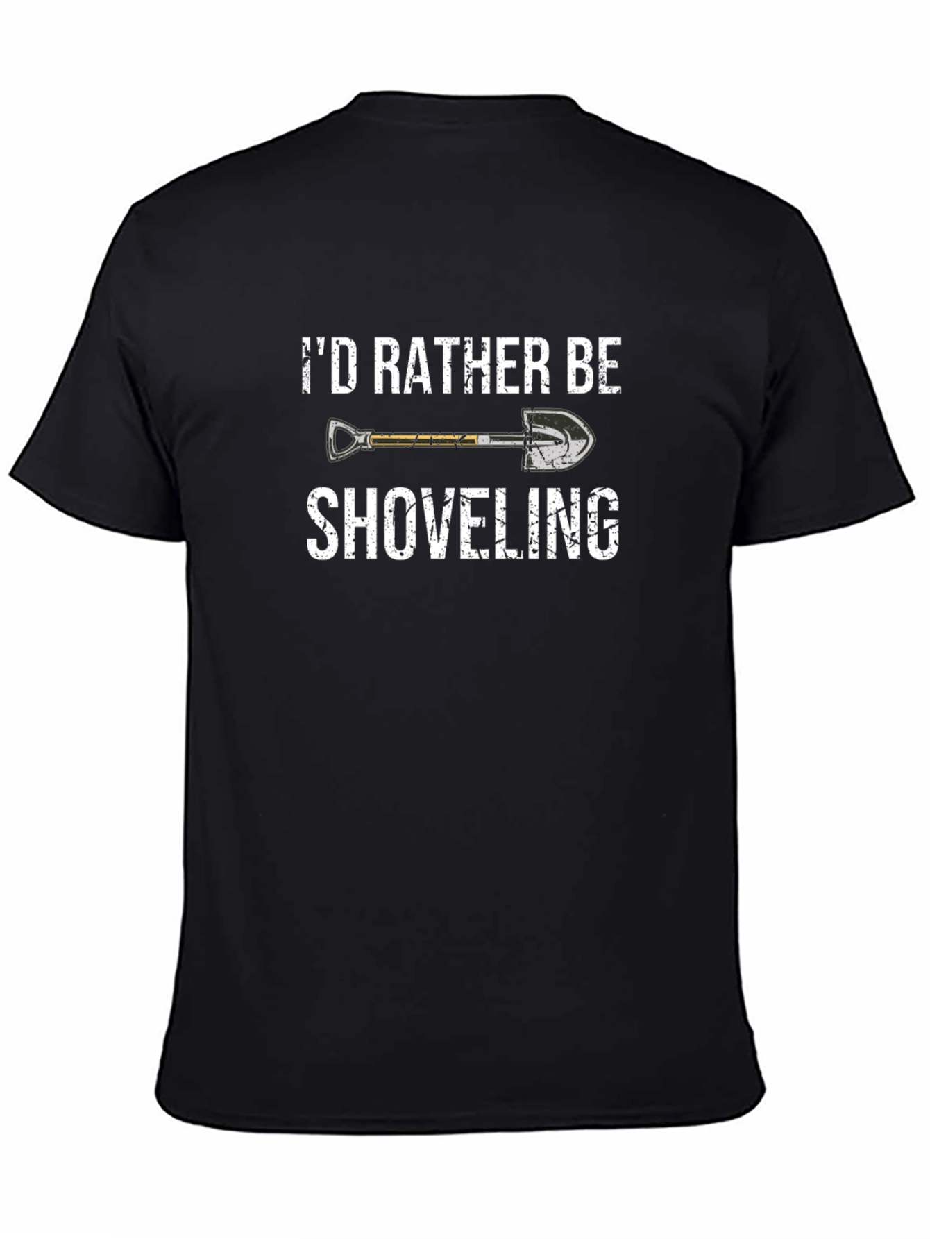 Id Rather Be Shoveling T-Shirt Funny Graphic Tee