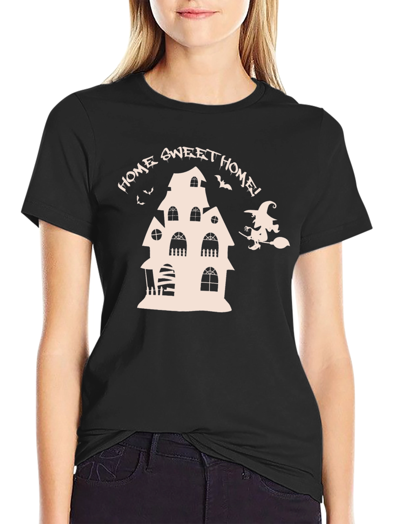 Halloween Home Sweet Home Black T-Shirt