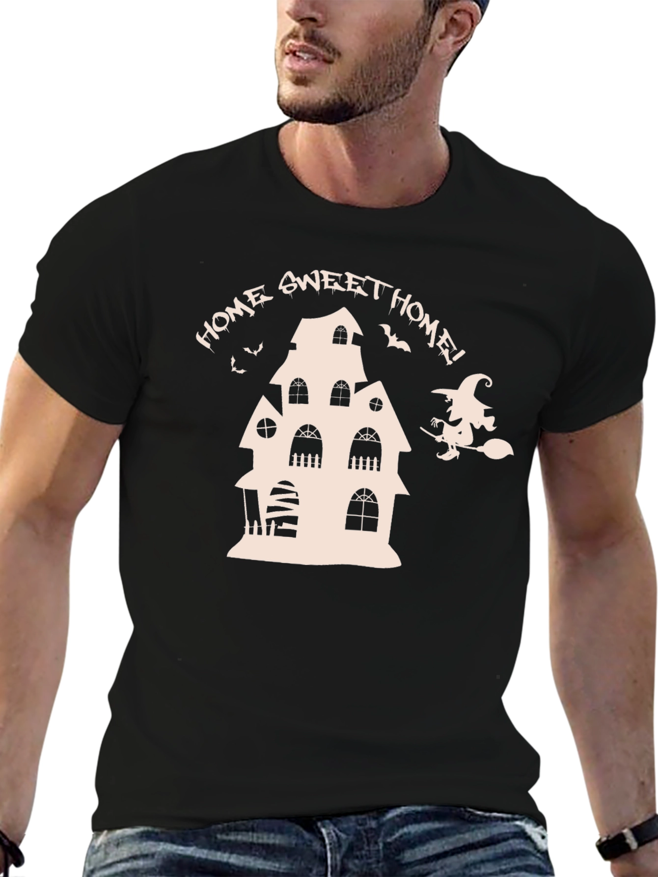 Halloween Home Sweet Home Black T-Shirt