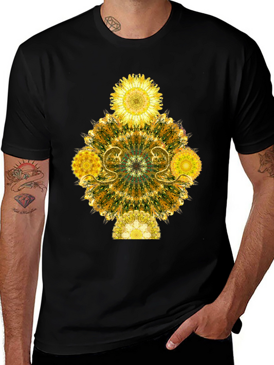 Floral Mandala Graphic T-Shirt