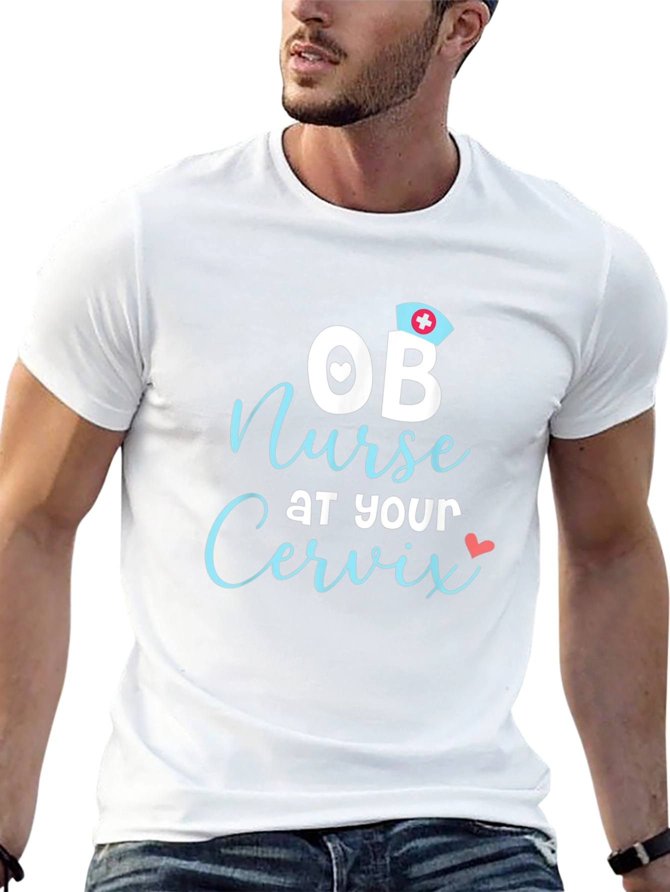 OB Nurse Cervix Graphic T-Shirt - Black