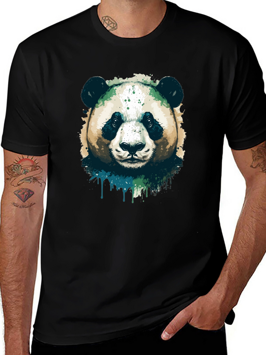 Panda Graphic Black T-Shirt
