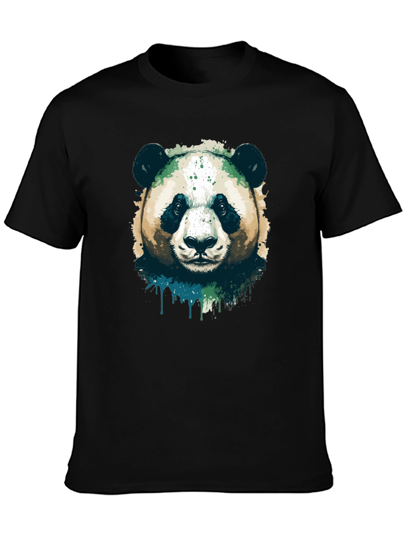 Panda Graphic Black T-Shirt