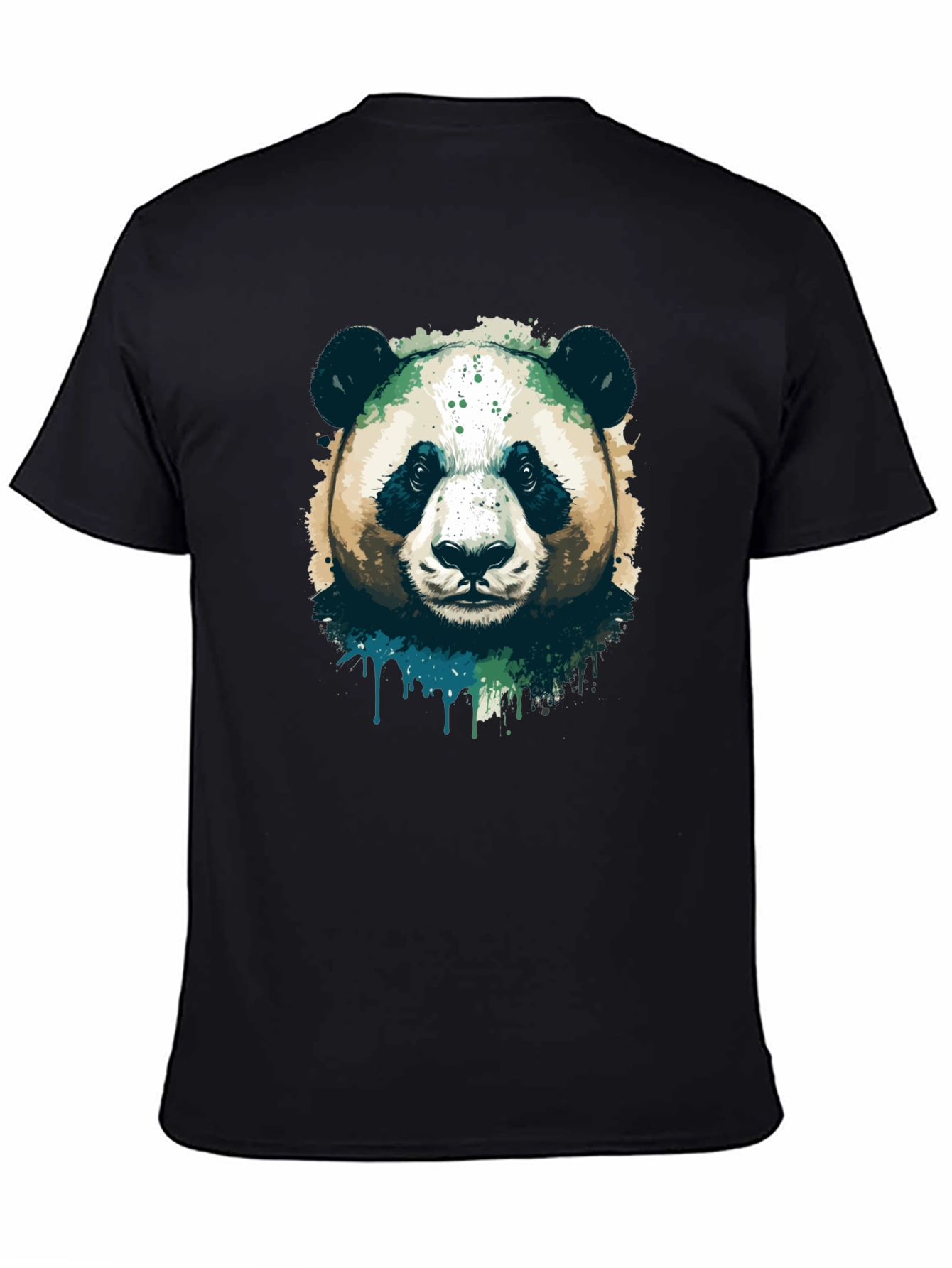 Panda Graphic Black T-Shirt