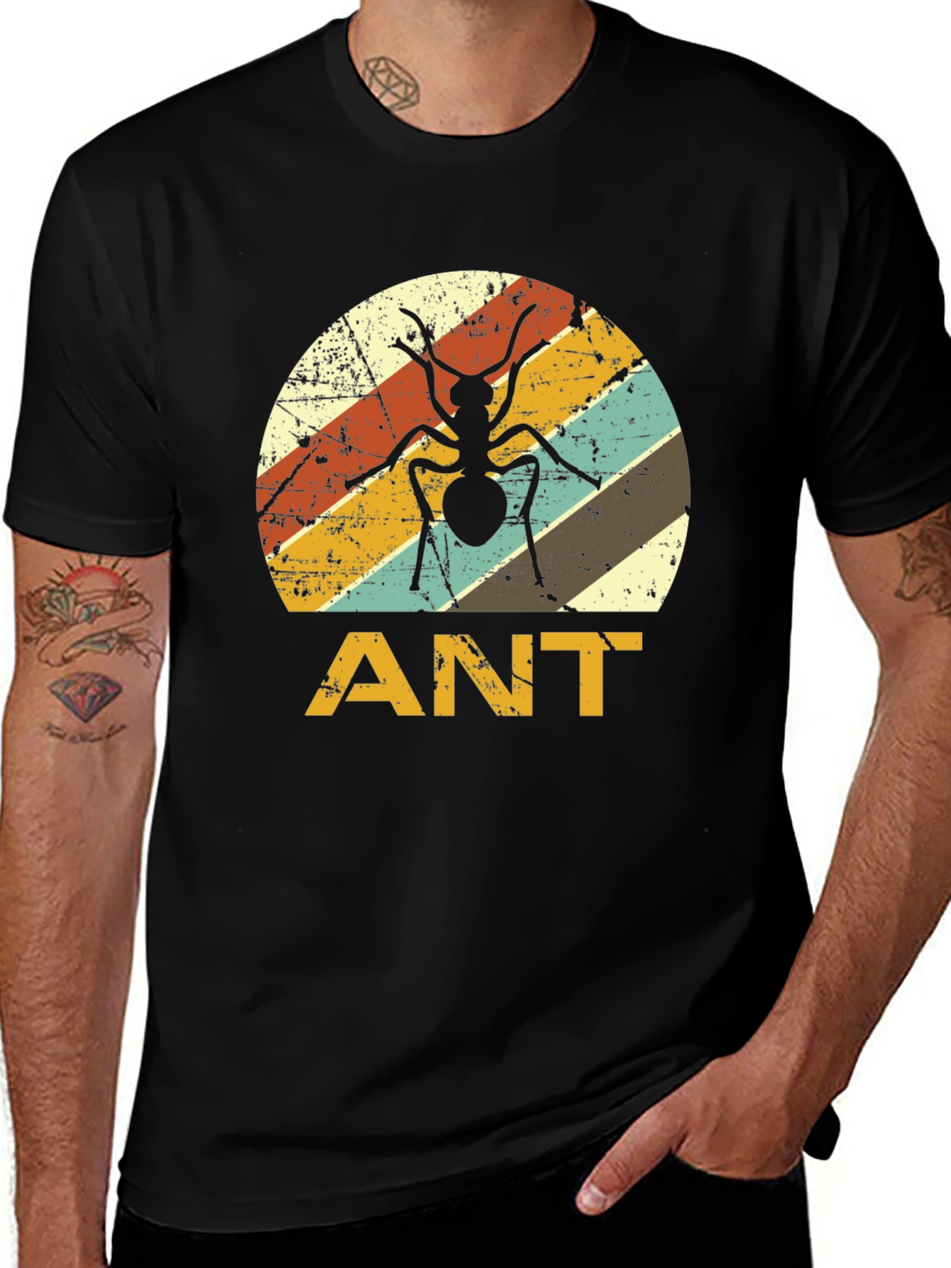 Retro Ant Graphic T-Shirt