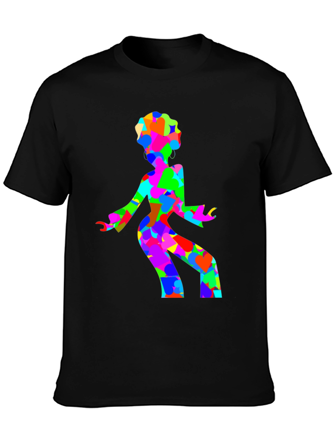 Retro Disco Dancer Black T-Shirt