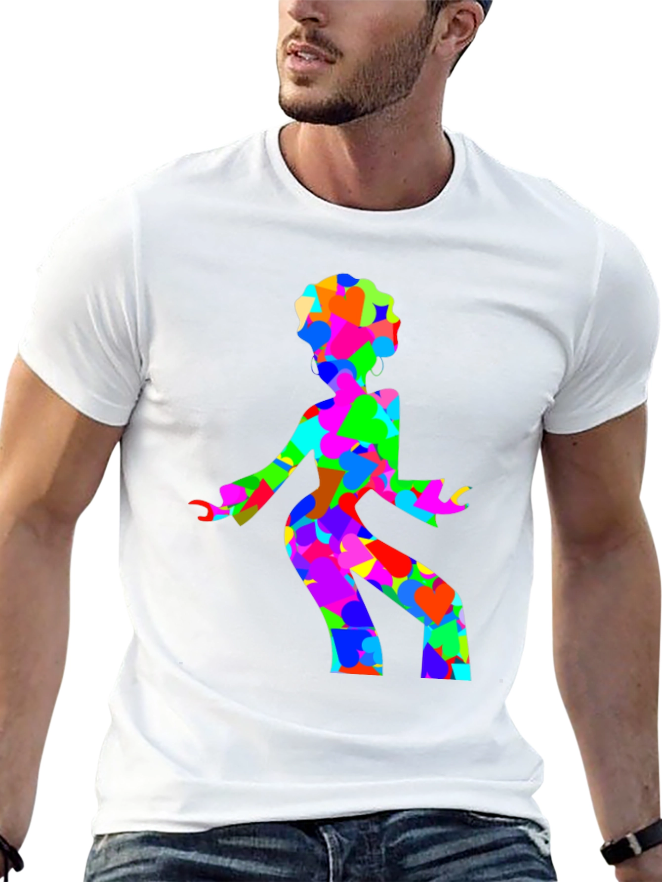 Retro Disco Dancer Black T-Shirt