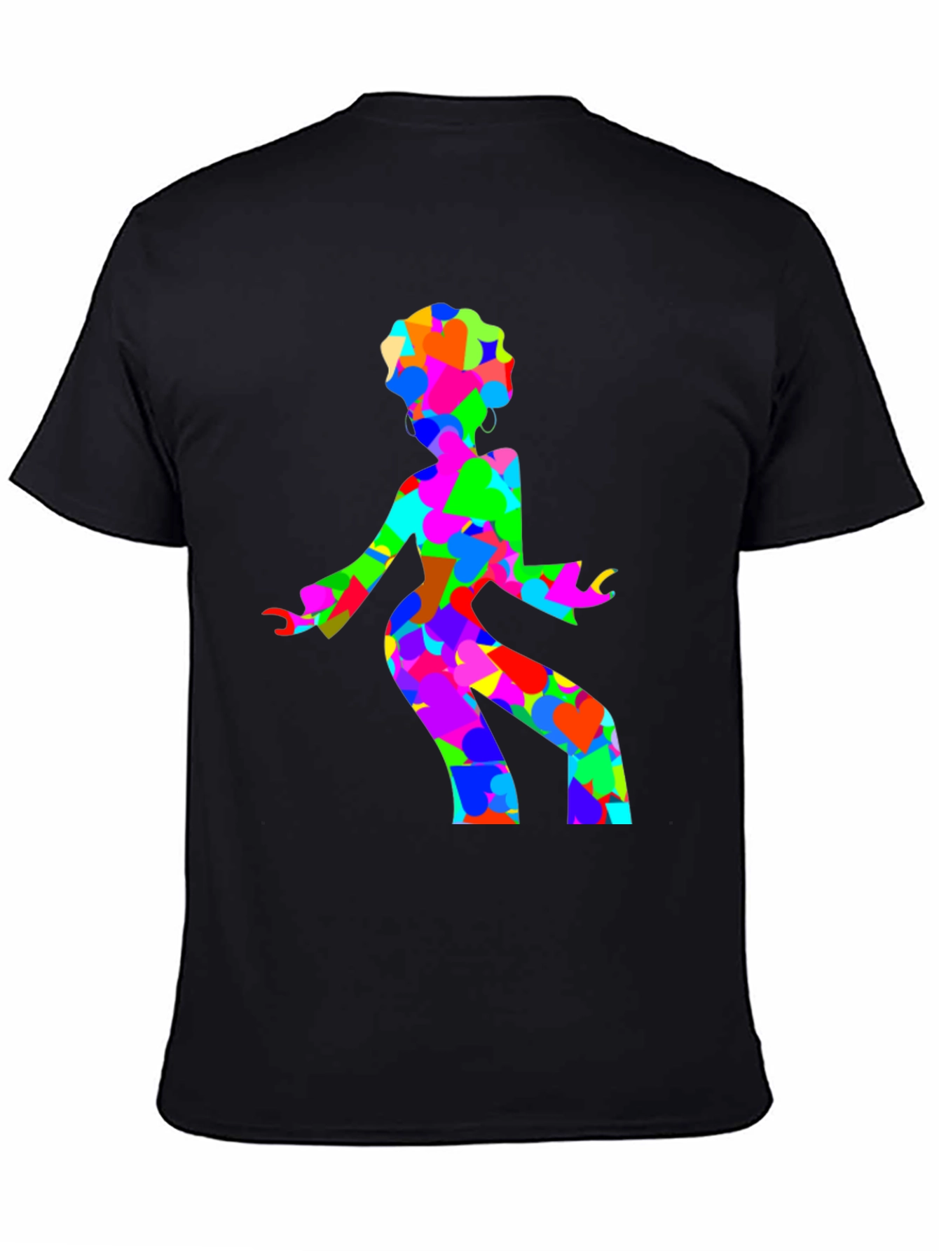 Retro Disco Dancer Black T-Shirt