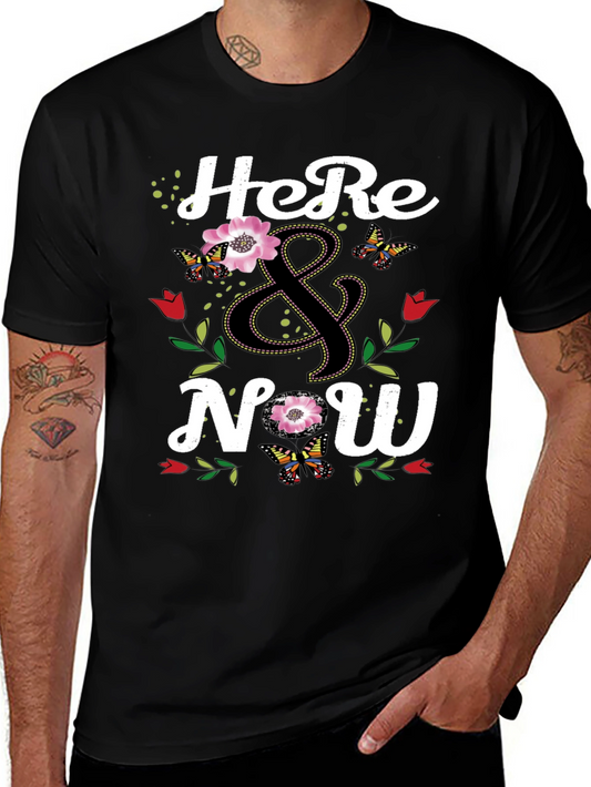 Here & Now Floral Butterfly Graphic Tee