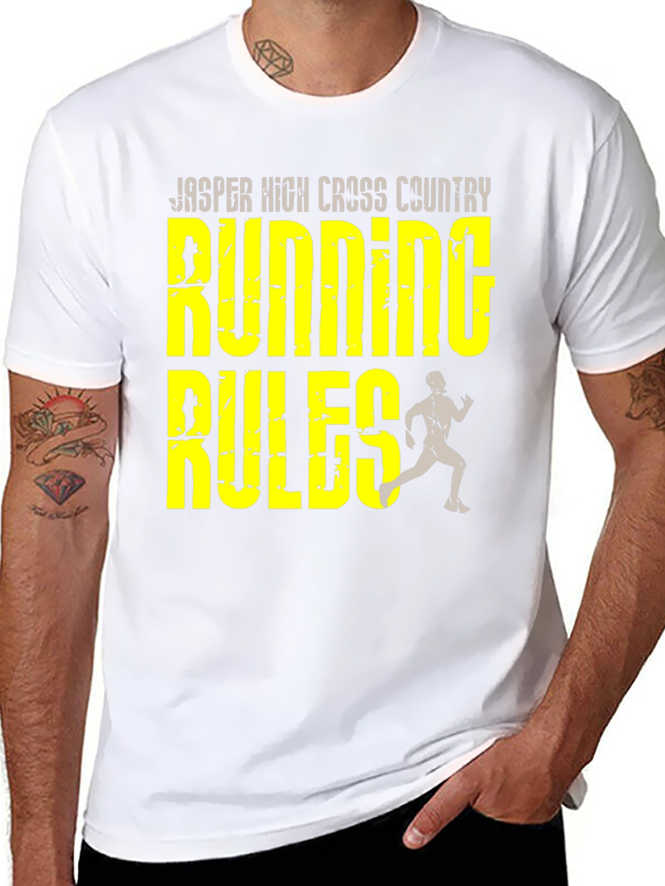 Running Rules T-Shirt - Jasper High Cross Country