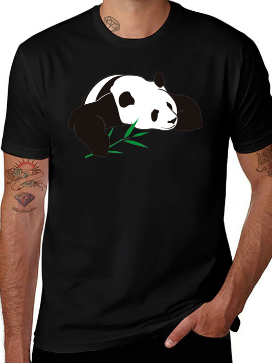 Panda T-Shirt - Black Cotton Blend Tee