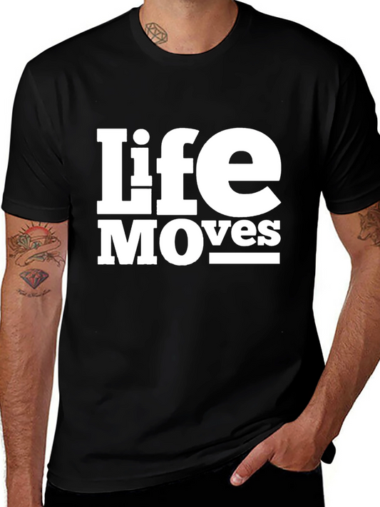 Life Moves Graphic Tee - Black