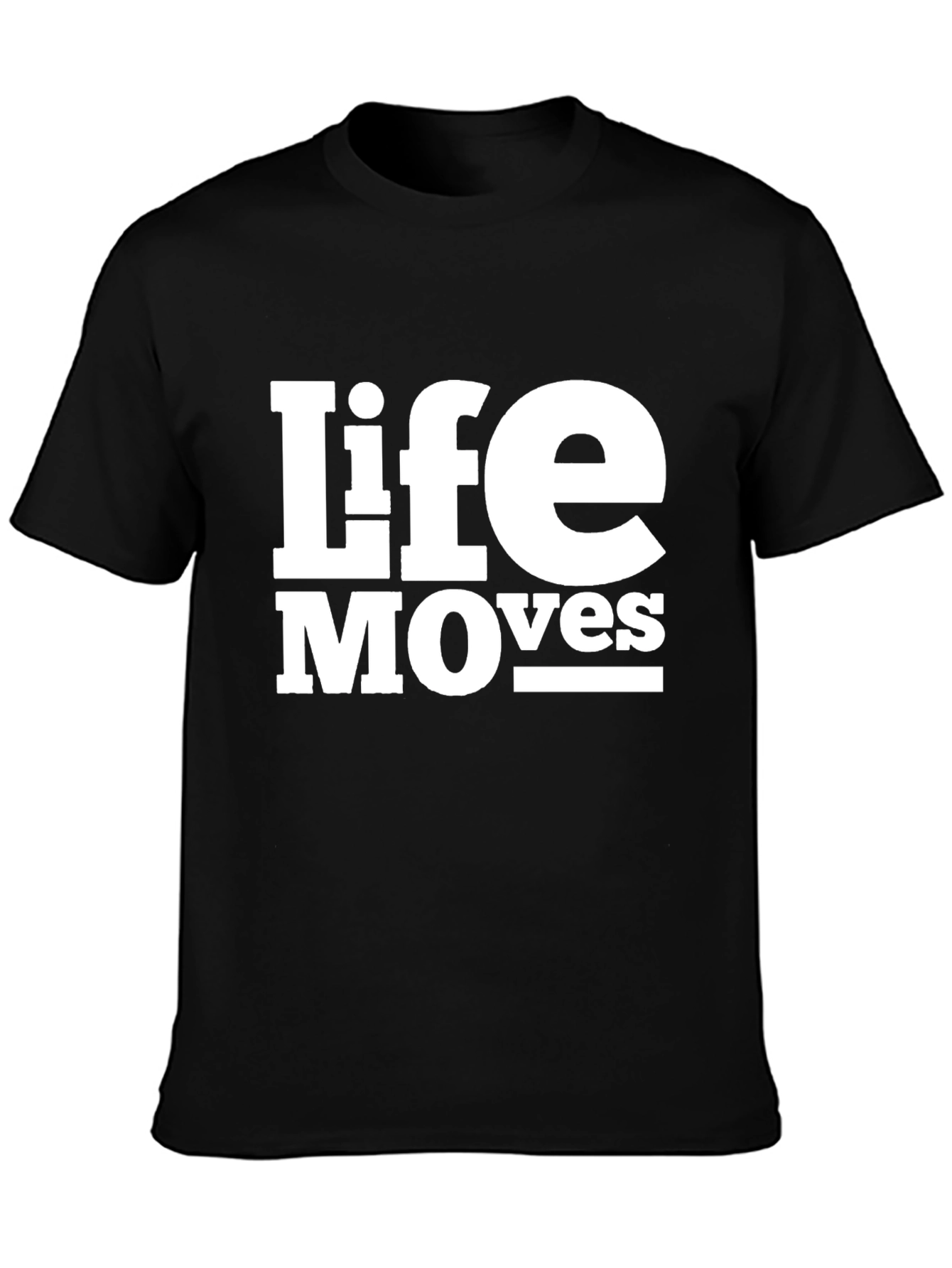 Life Moves Graphic Tee - Black