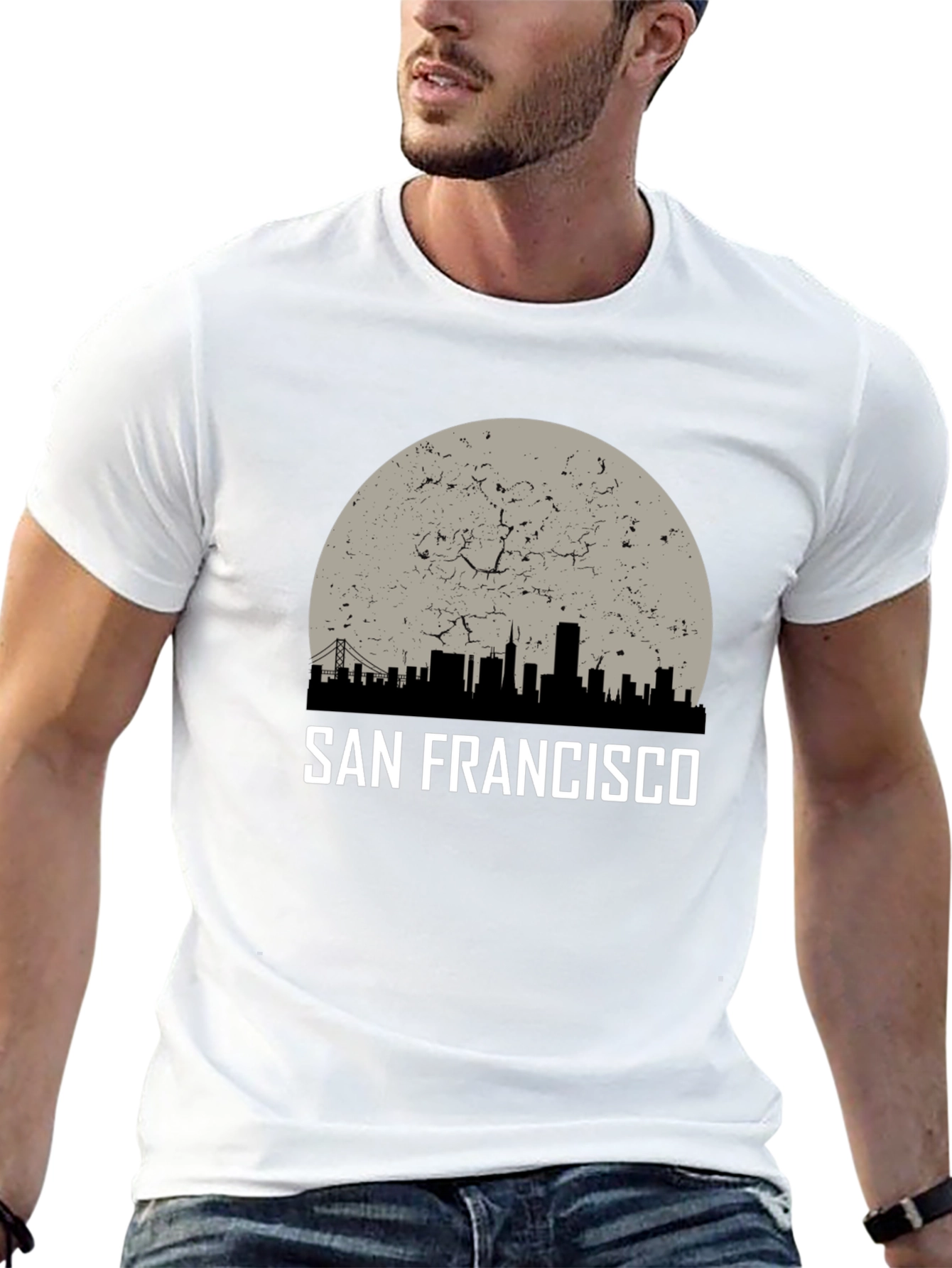 San Francisco Skyline Graphic Tee - Black