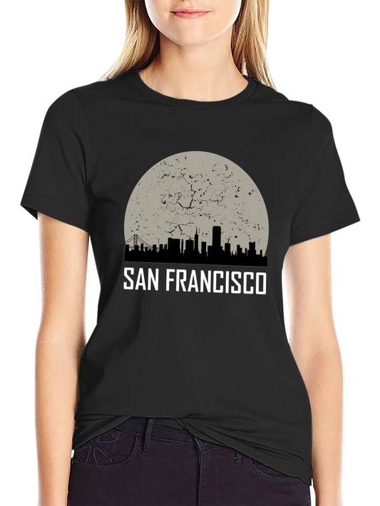 San Francisco Skyline Graphic Tee - Black