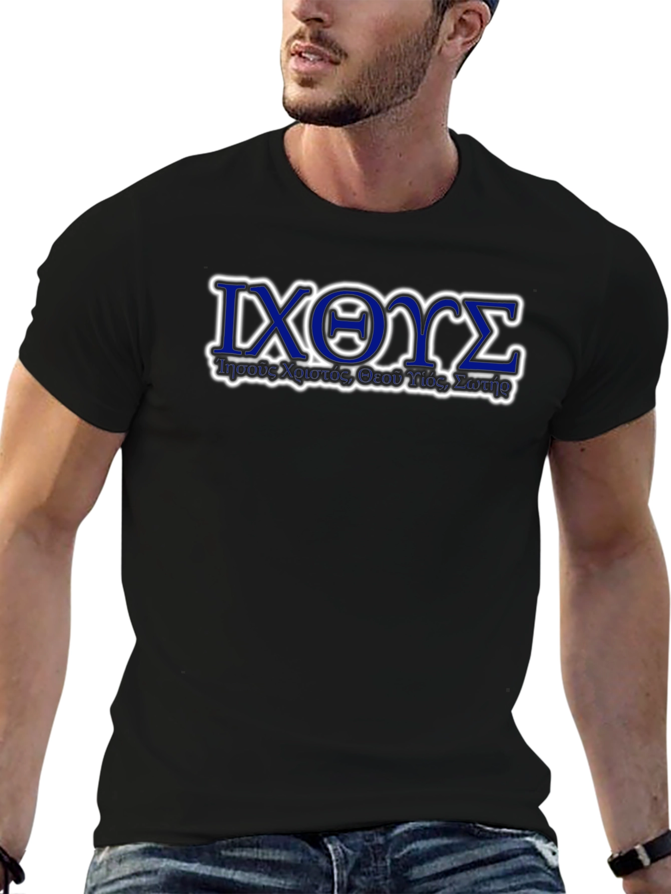 IXOYΣ Black T-Shirt