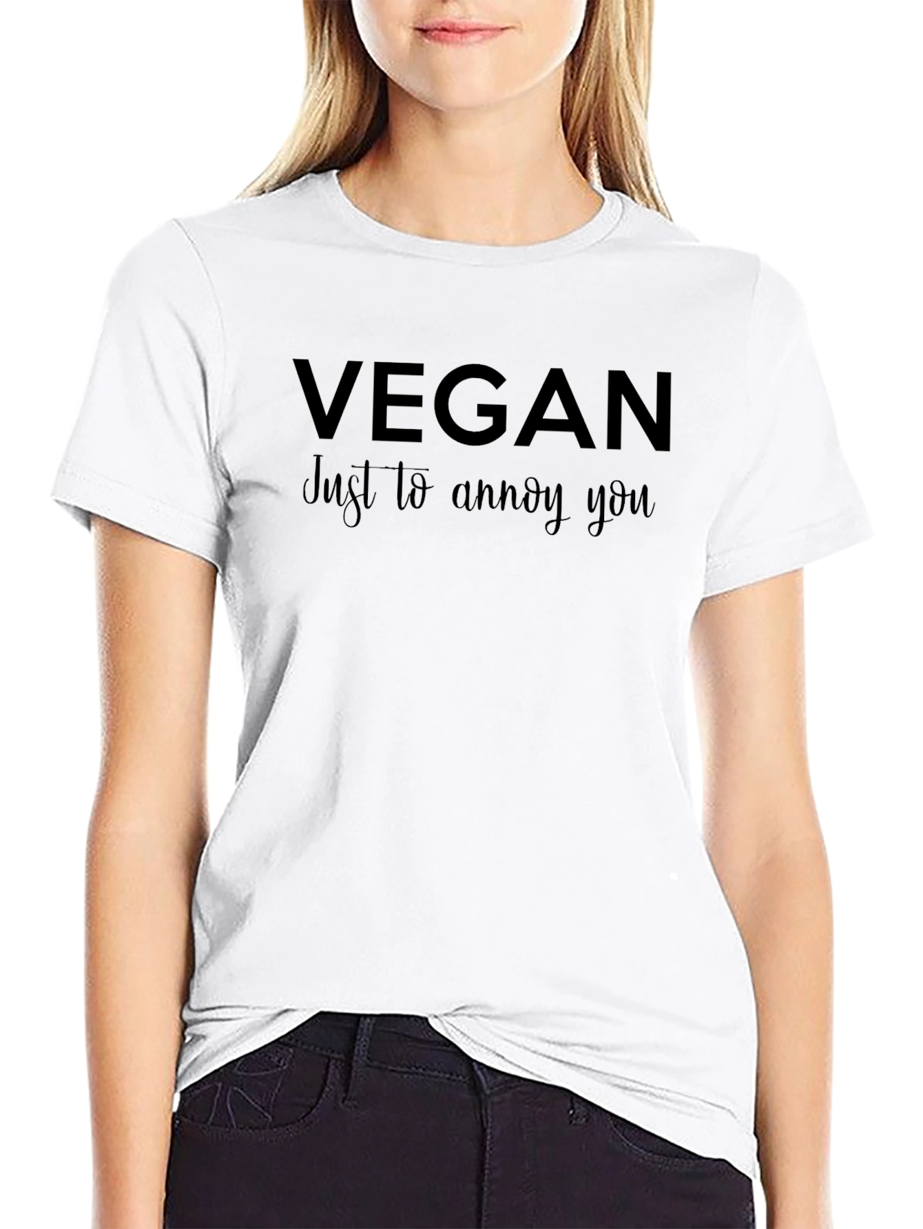 Vegan Just to Annoy You Black T-Shirt