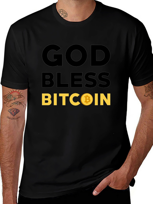 God Bless Bitcoin T-Shirt Crypto HODL Tee