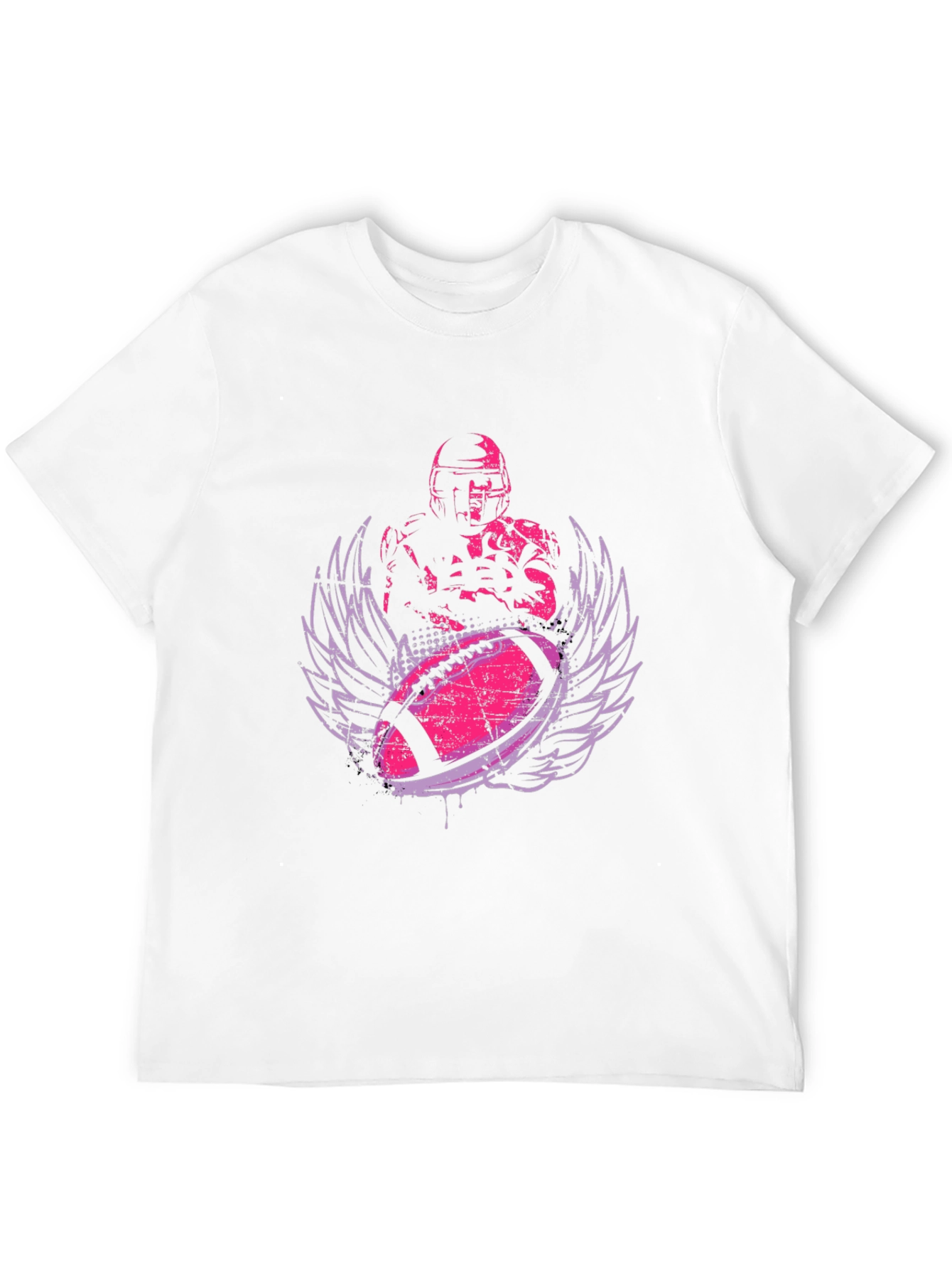 Football Player Graphic Tee - Stylish Sportswear