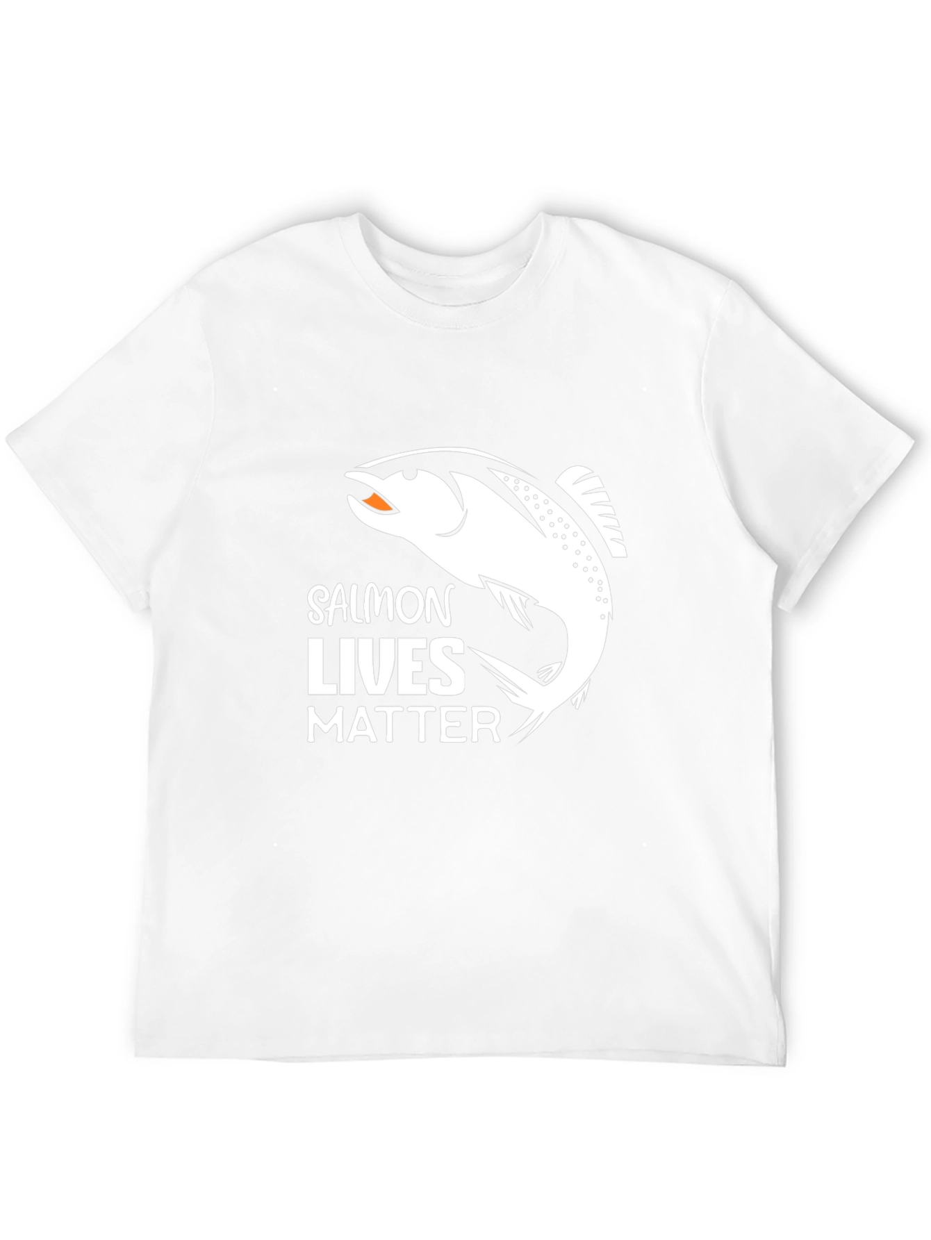 Salmon Lives Matter Graphic Tee - Black T-Shirt