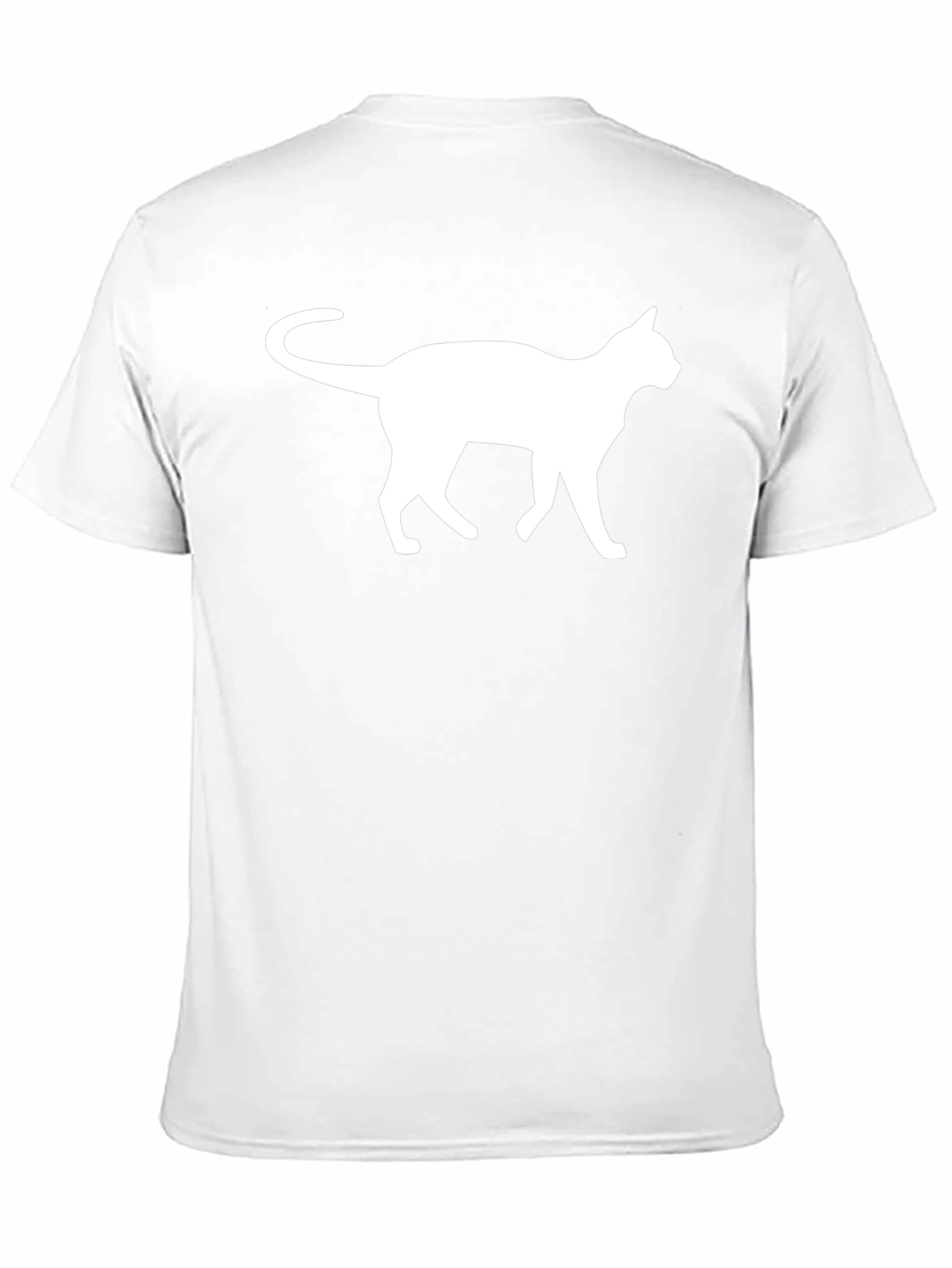 Cat Silhouette T-Shirt - Classic Black Tee