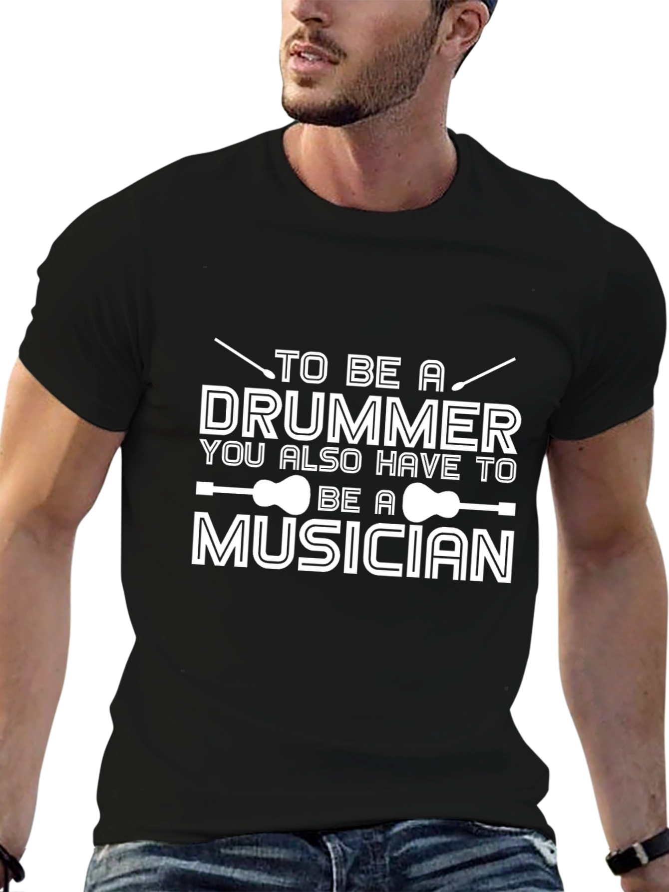 Drummer Musician Graphic T-Shirt