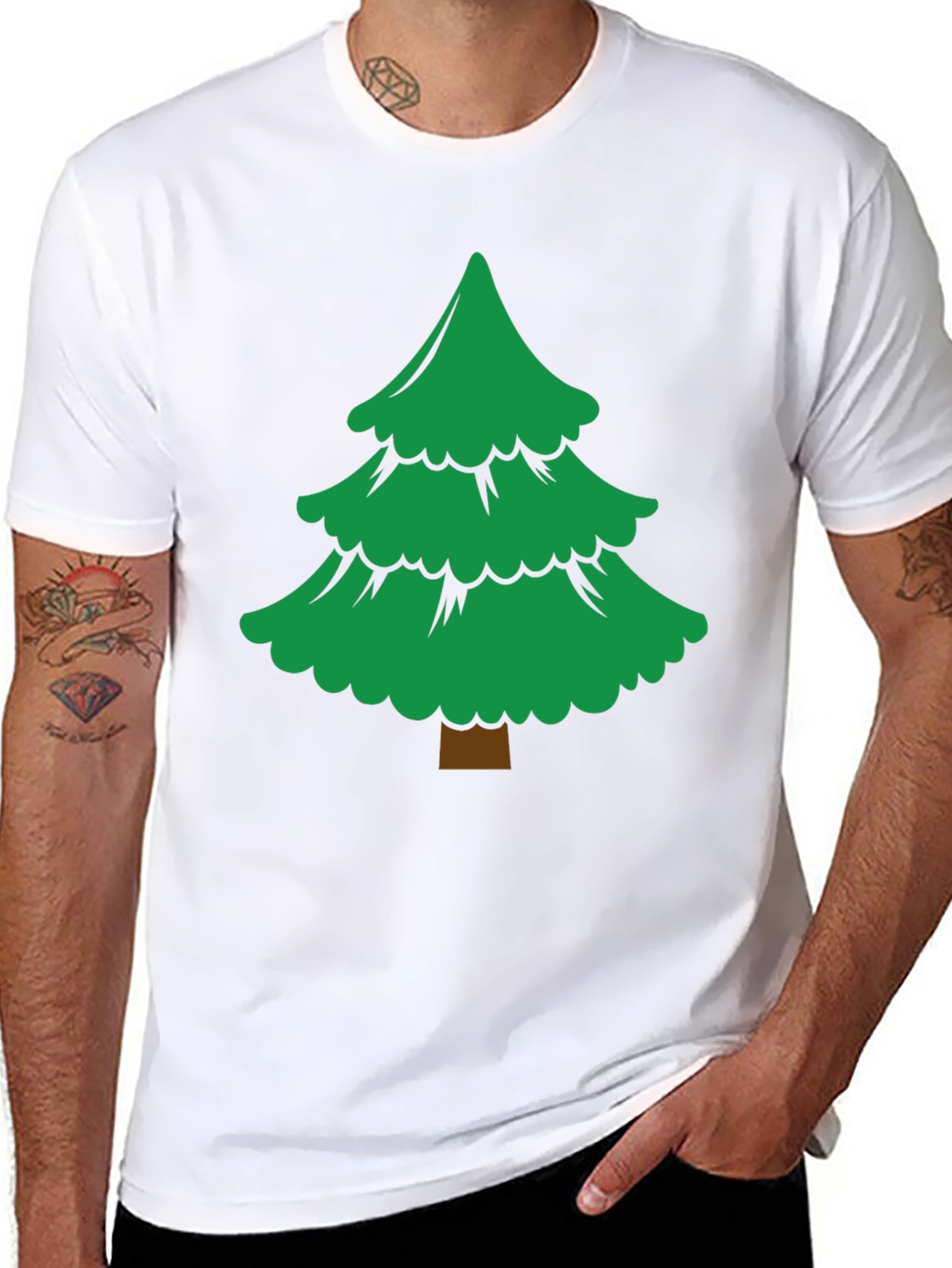 Festive Tree Graphic Tee - Holiday Ready