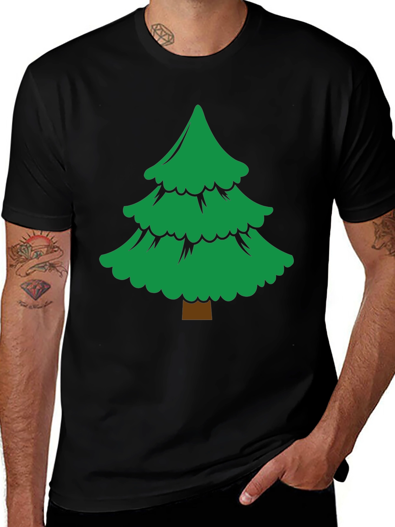 Festive Tree Graphic Tee - Holiday Ready