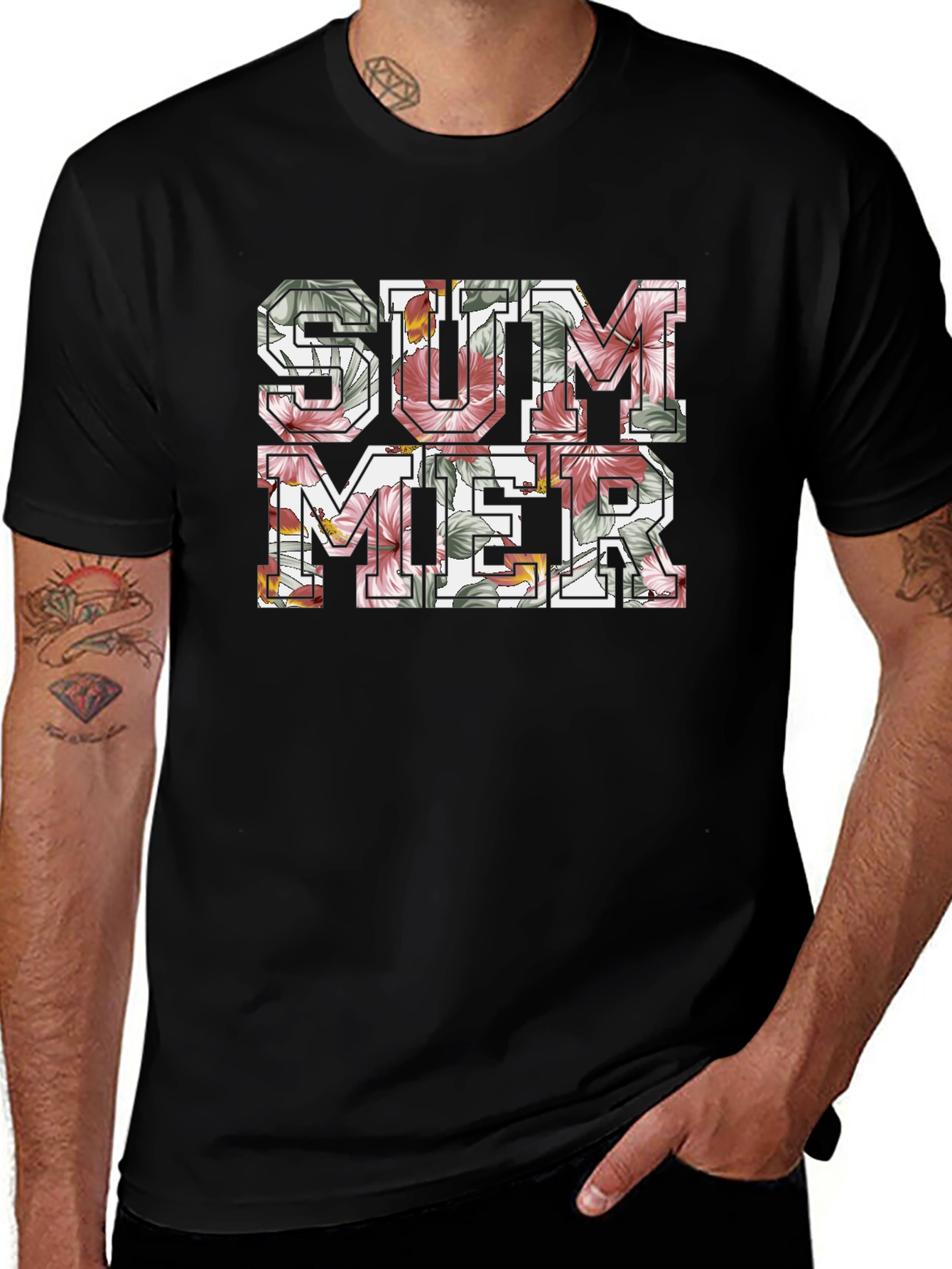 Floral Summer T-Shirt - Stylish Graphic Tee