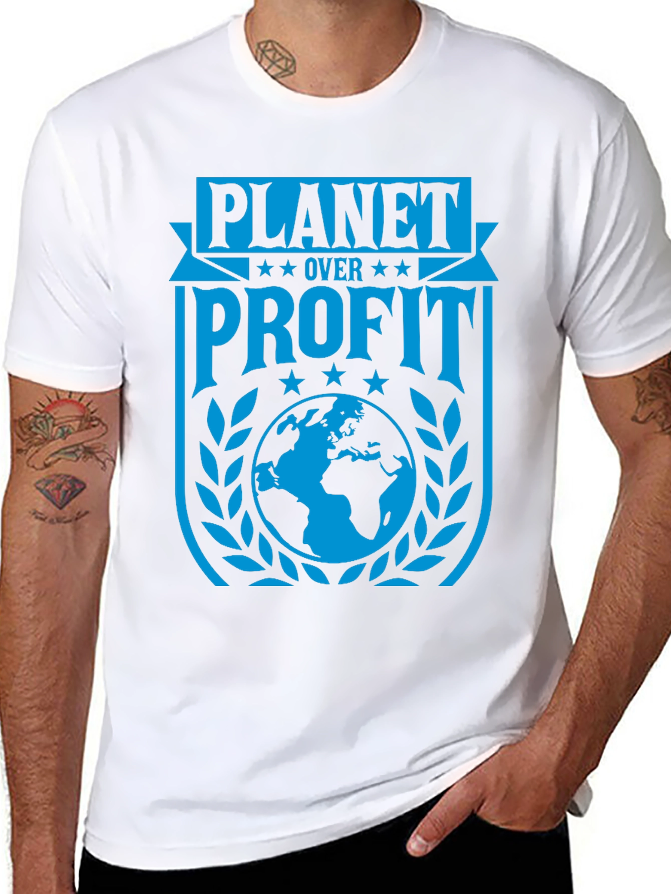 Planet Over Profit Graphic Tee - Environmental Activism Shirt