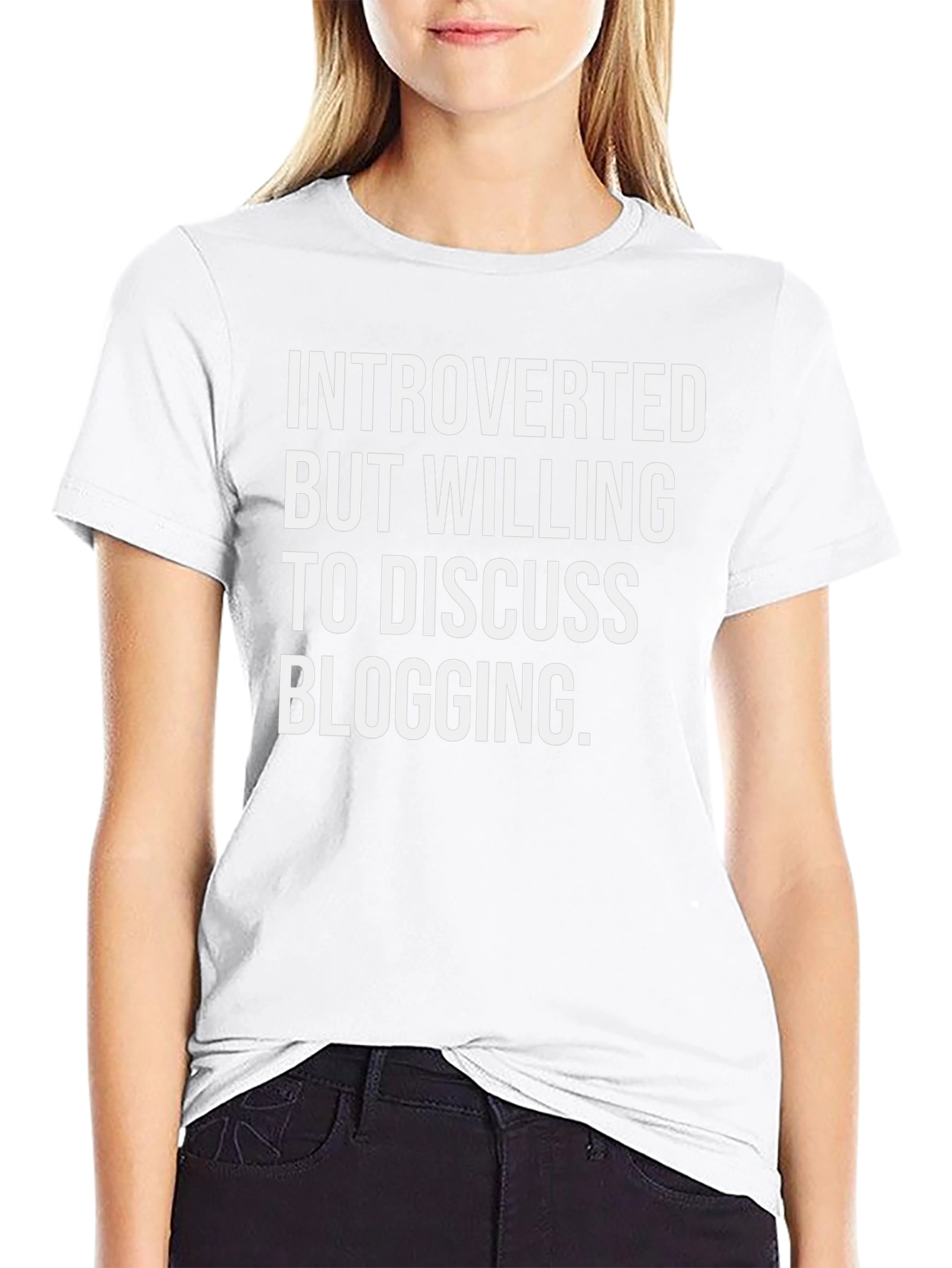 Introverted Blogging Graphic T-Shirt