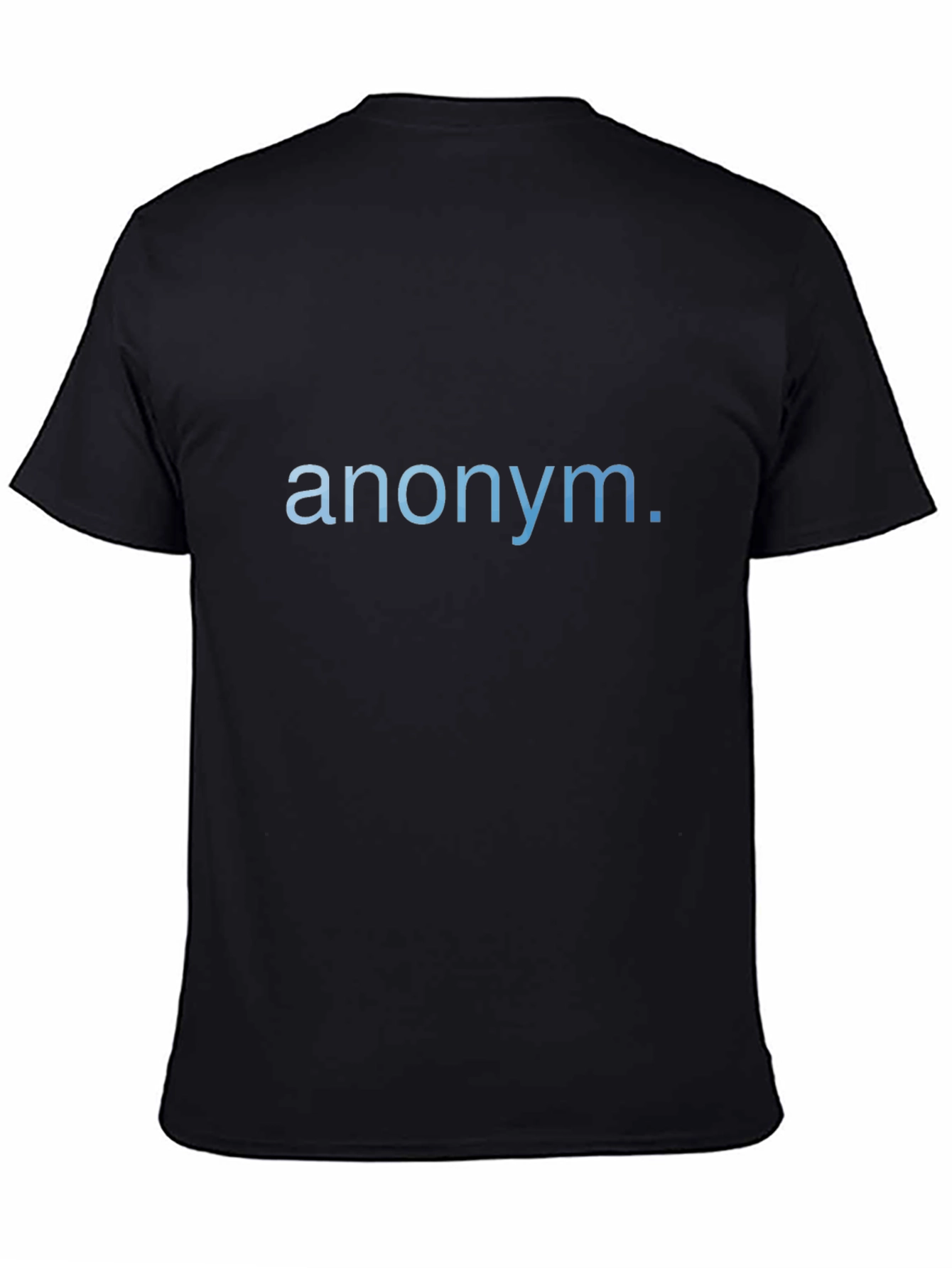 Anonym. Black Graphic Tee - Modern Casual Wear