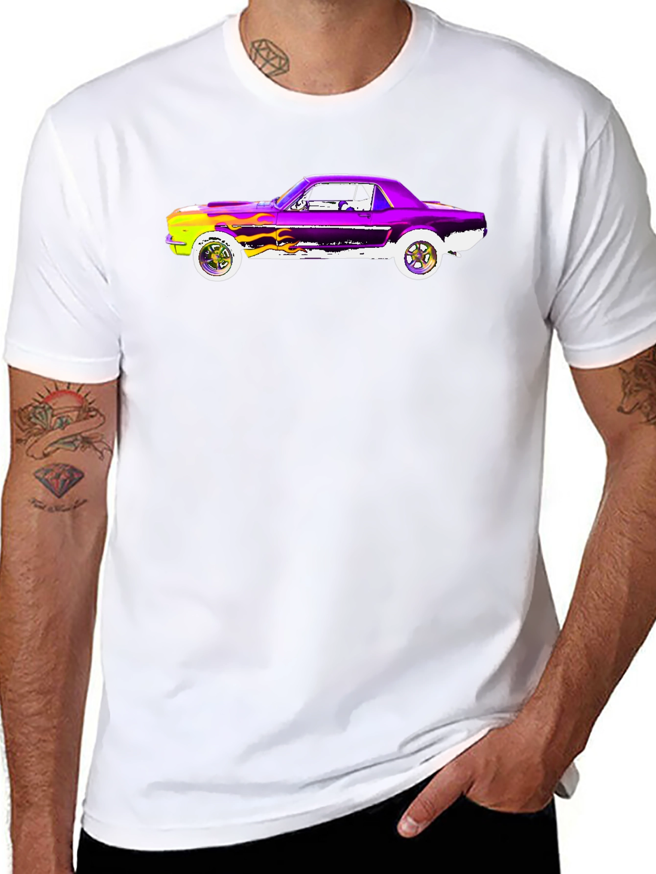 Retro Muscle Car Graphic T-Shirt