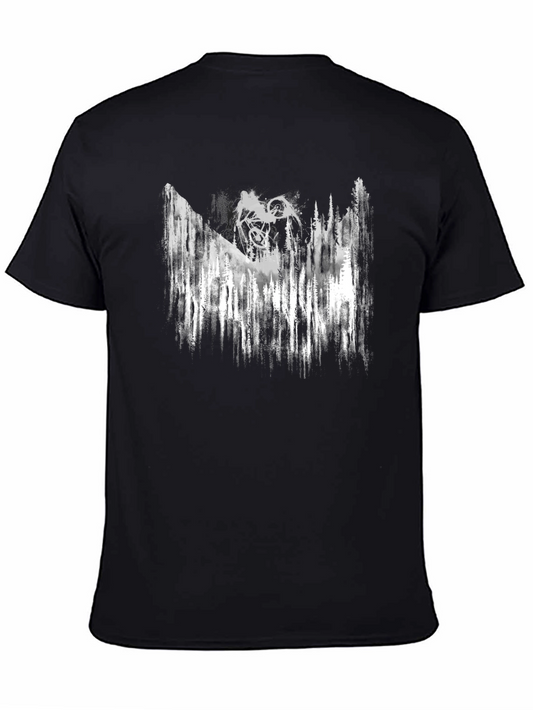 Mountain Biking Graphic Tee - Black