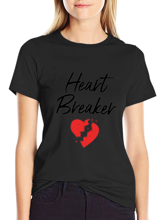 Heart Breaker Graphic Tee - Black