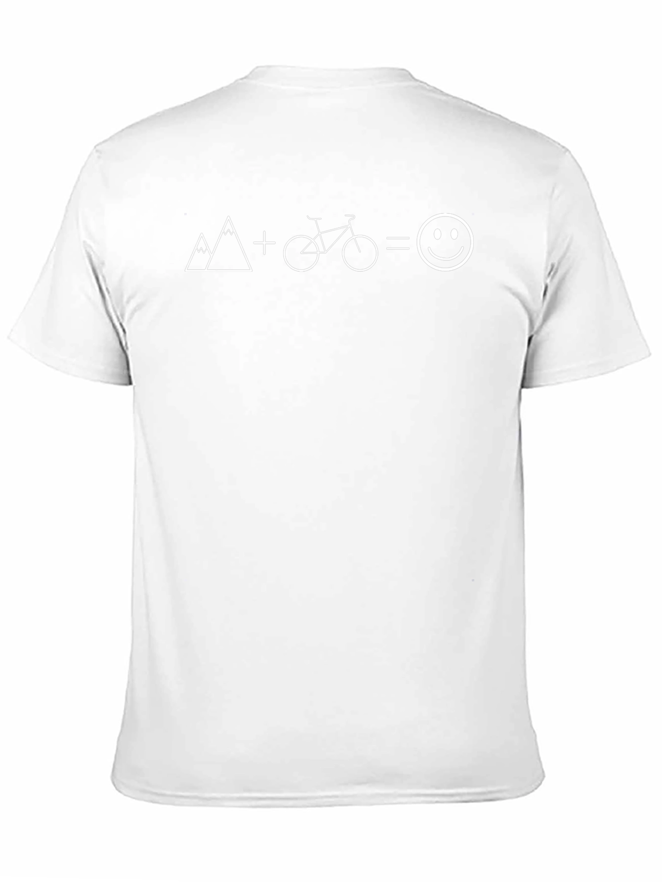 Mountain Bike Equals Happy Face T-Shirt