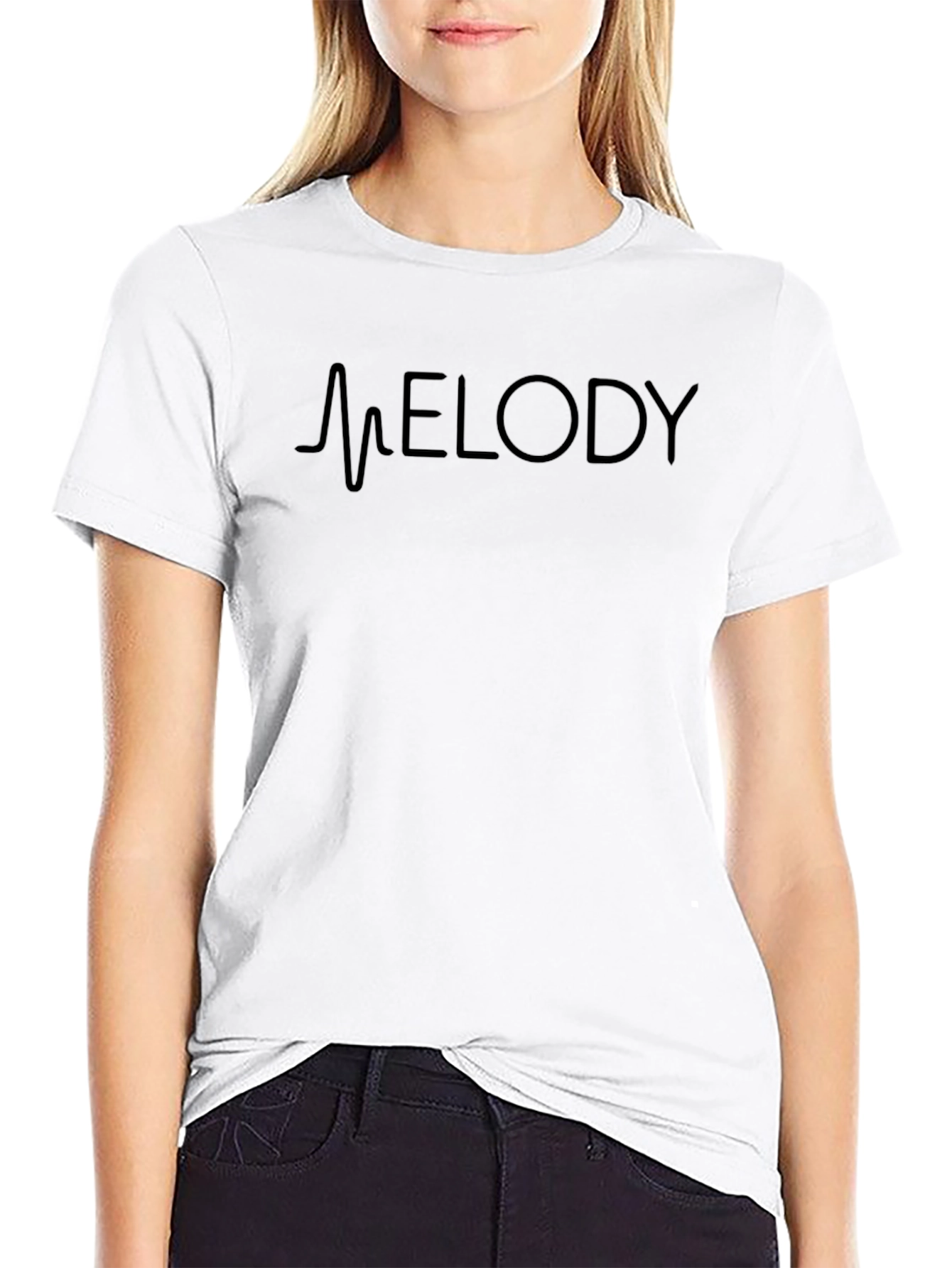 Mens Black Melody Graphic Tee