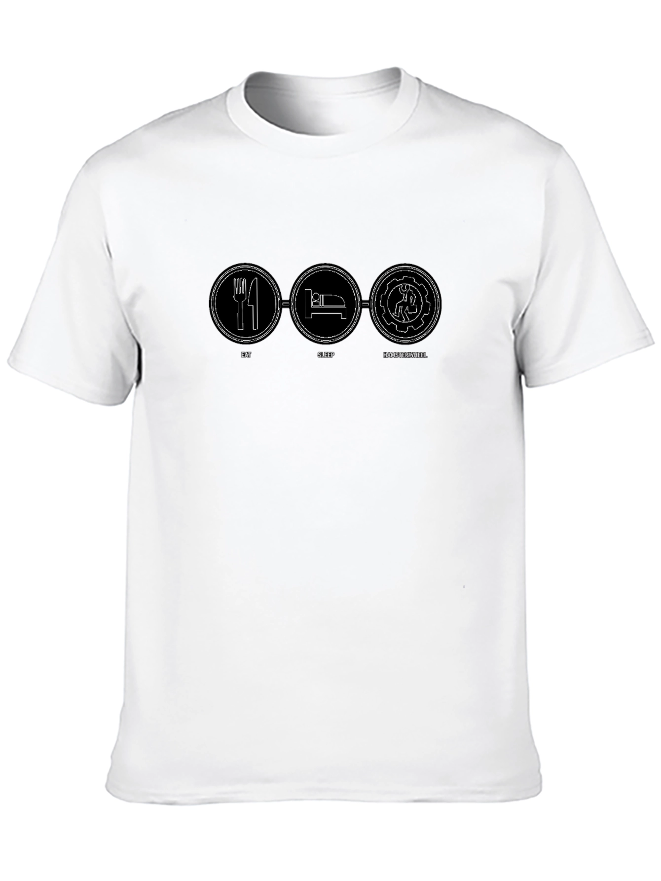 Eat Sleep Hamster Wheel Funny Graphic Tee