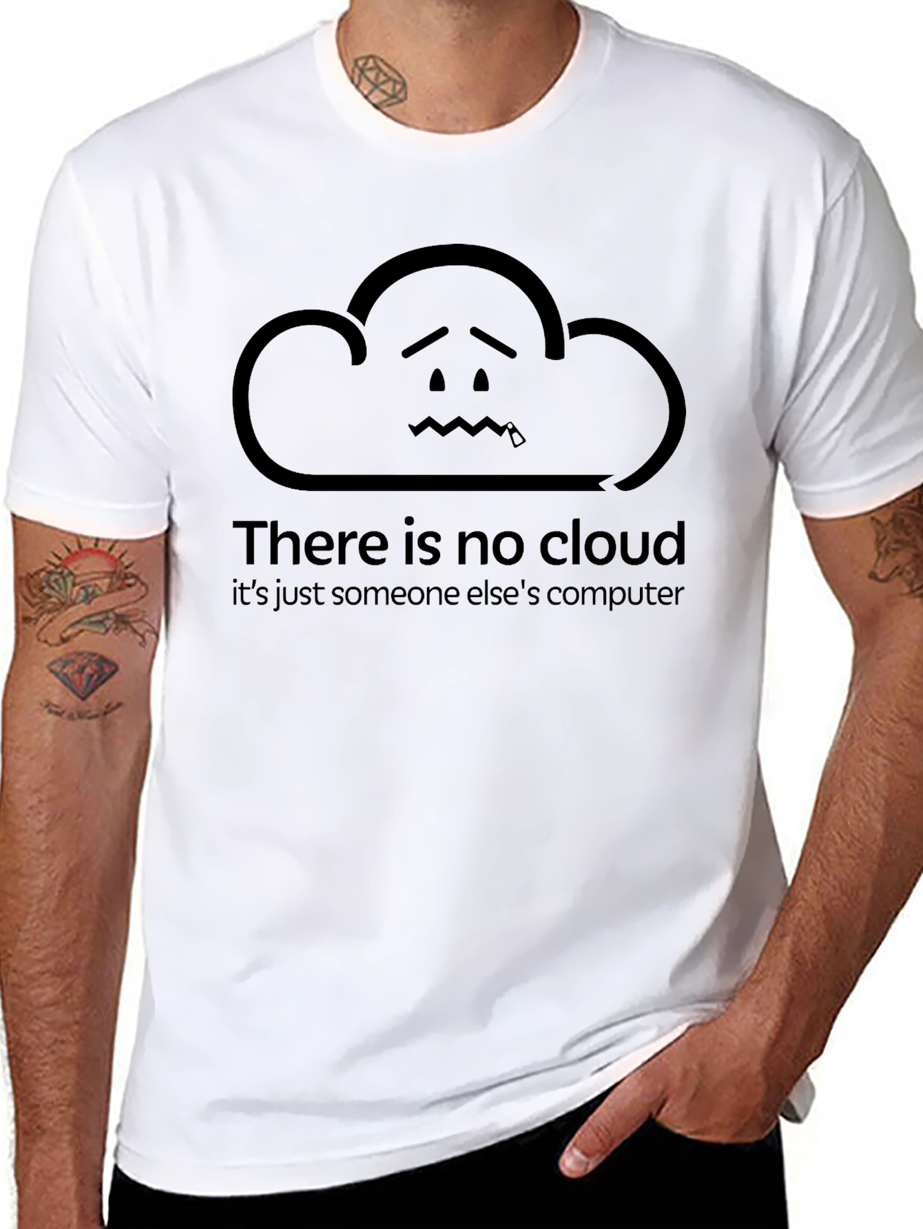 Funny Cloud T-Shirt - There Is No Cloud