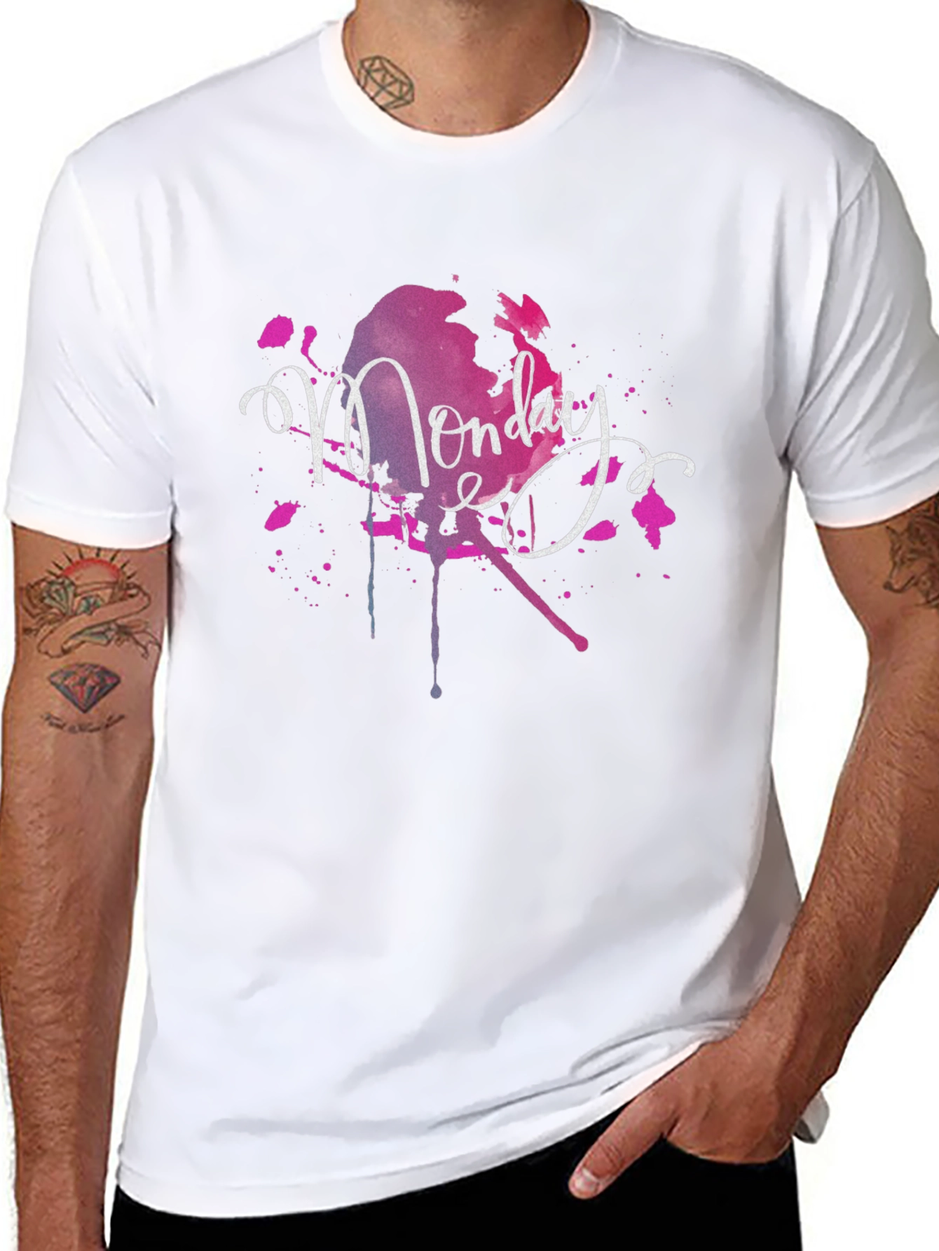Monday Splash Graphic T-Shirt - Stylish Casual Wear