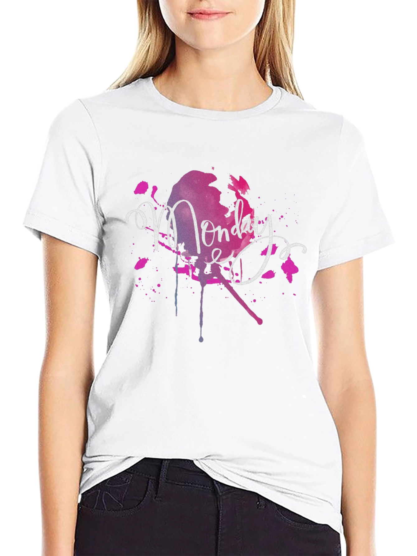 Monday Splash Graphic T-Shirt - Stylish Casual Wear