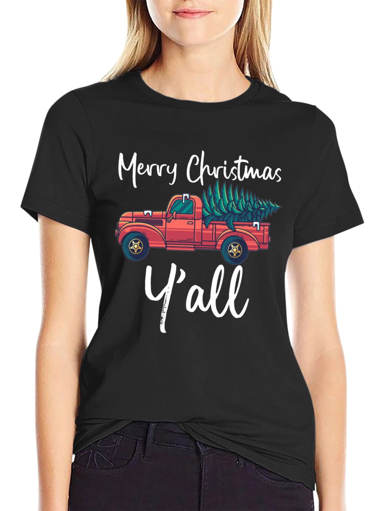 Merry Christmas Yall Graphic Tee