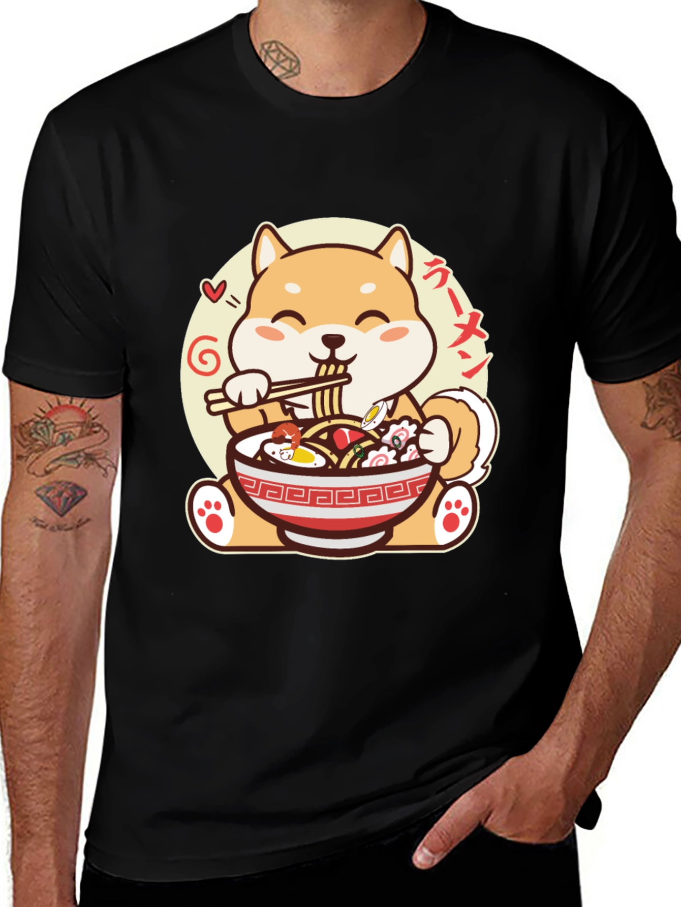 Shiba Inu Ramen T-Shirt - Cute Anime Dog Tee