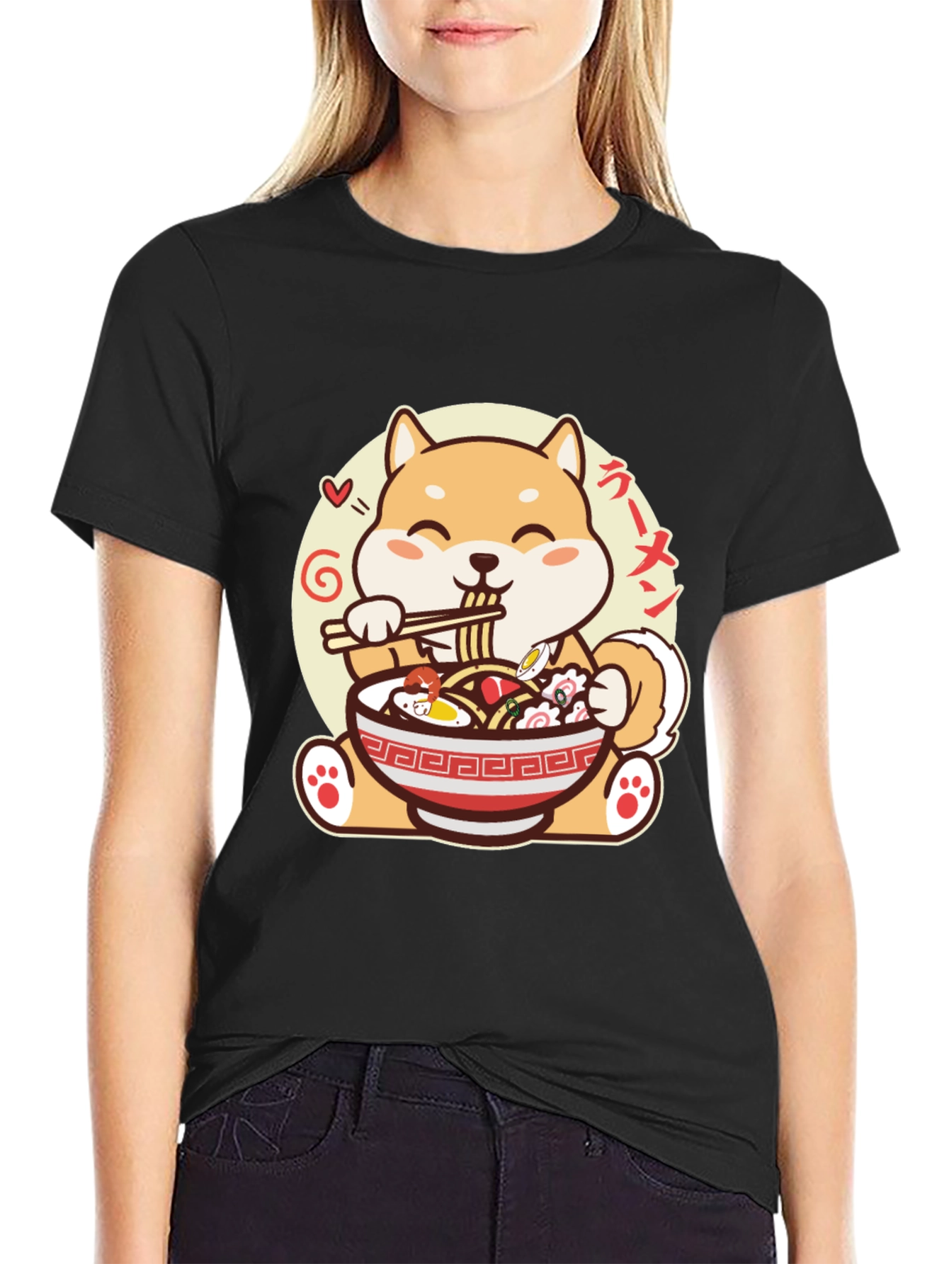 Shiba Inu Ramen T-Shirt - Cute Anime Dog Tee